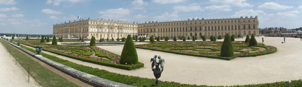 Ansicht Schloss Versailles inkl. Garten